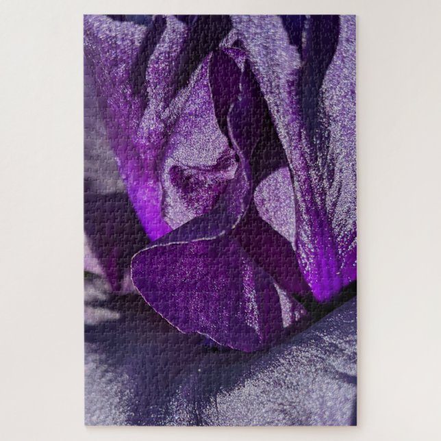 Puzzle Iris Purple Velvet (Vertical)