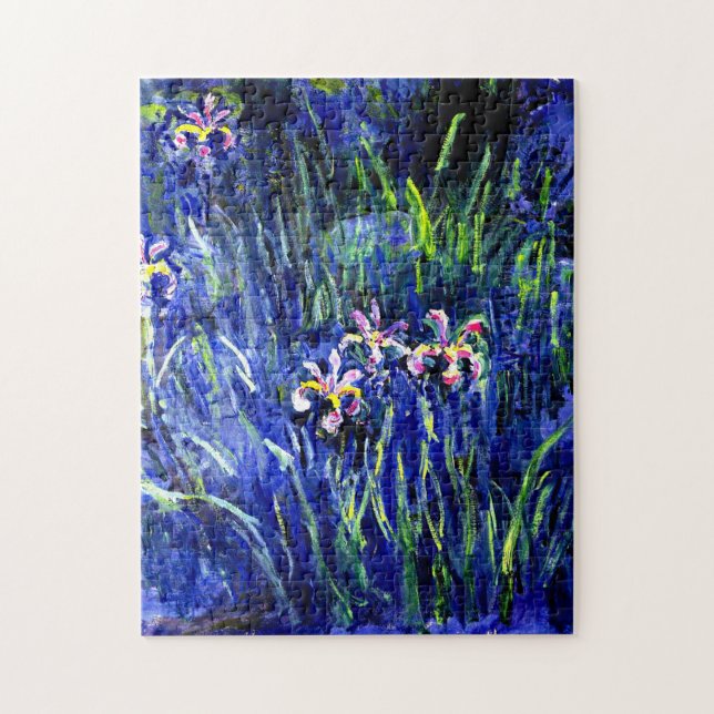 Puzzle Irises, famoso bello cuadro artístico de Monet (Vertical)