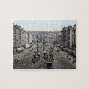 Puzzle Irlanda vintage, calle Patricks Cork ciudad rompec
