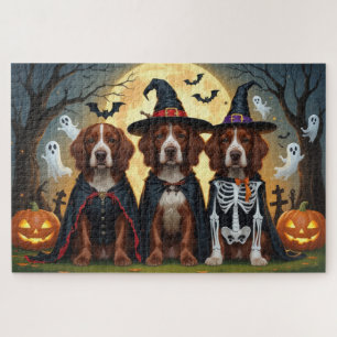 Puzzle Irlandés Red Setter Dogs Pumpkin Halloween Funny