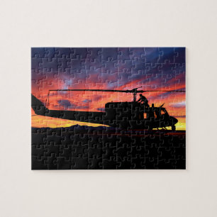 Puzzle Iroquois UH-1N (Huey) Fotografía de aviación ant