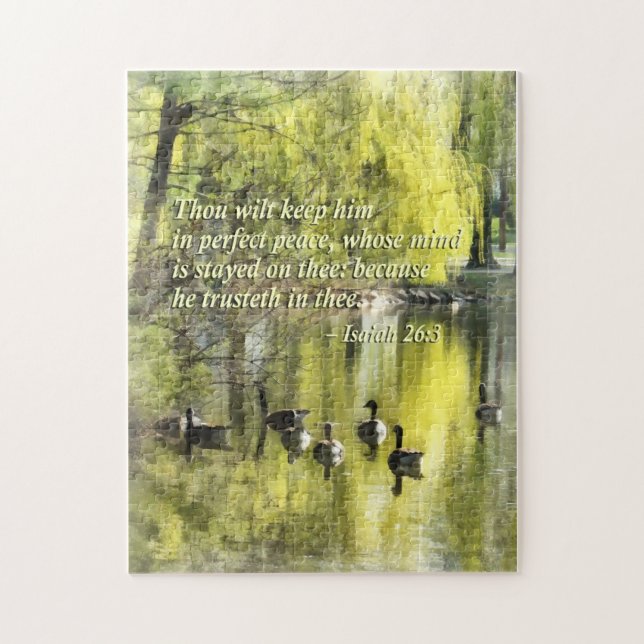 Puzzle Isaiah 26-3 Thou wilt keep him in perfect peace (Vertical)