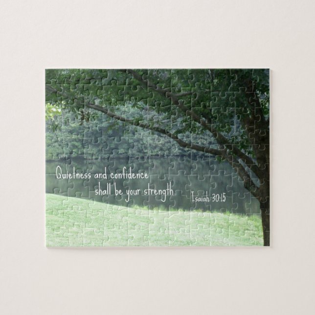 Puzzle Isaías 30:15 Tranquilidad y confianza...... (Horizontal)