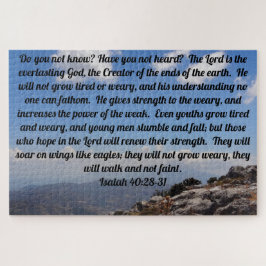 Puzzle Isaías 40:28-31 Confortable Biblia Verse