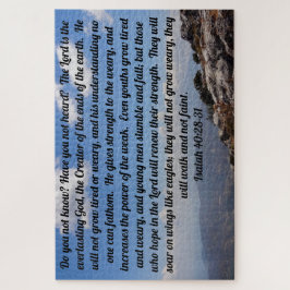 Puzzle Isaías 40:28-31 Confortable Biblia Verse