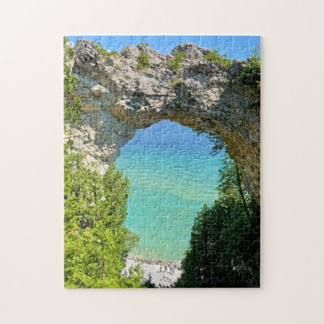 Puzzle Isla Arch Rock Mackinac (Vertical)