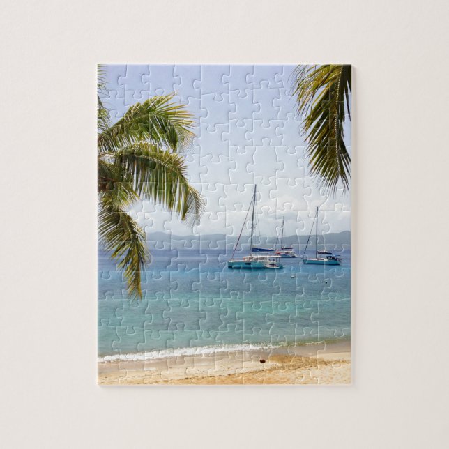 Puzzle Isla British Virgin Islands del tonelero (Vertical)