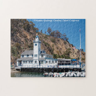 Puzzle Isla Catalina  California. Felicitaciones de Navid