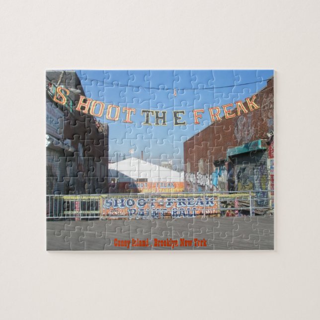 Puzzle Isla Coney dispara el misterio de los locos (Horizontal)