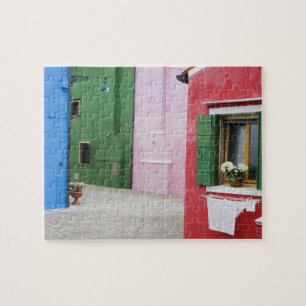 Puzzle Isla de Burano, Burano, Italia. Colorido Burano 2