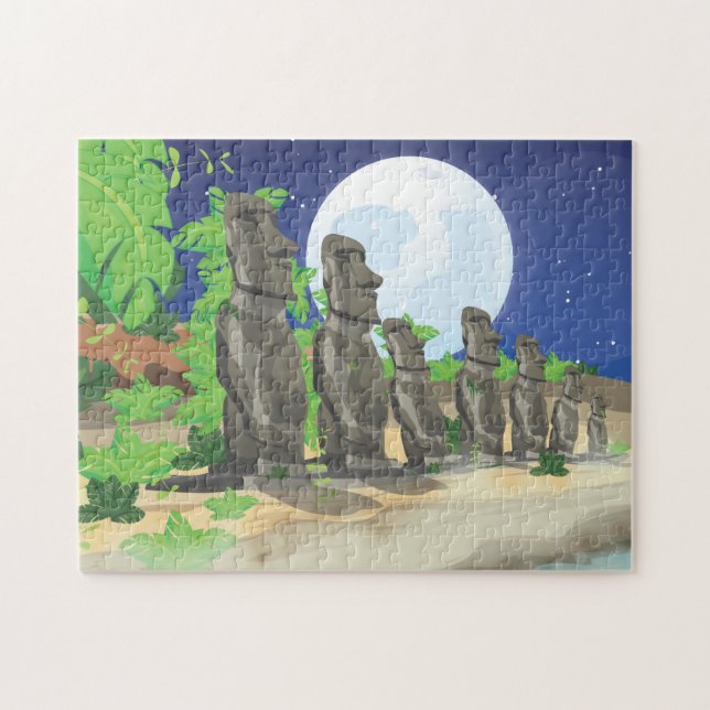 Puzzle Isla de Pascua Moai (Horizontal)
