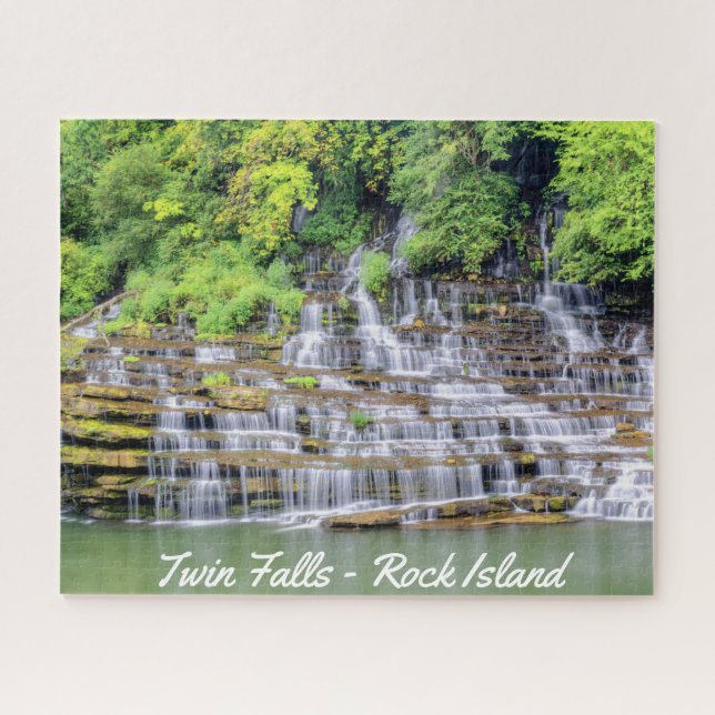 Puzzle Isla de Rock de Scenin Twin Falls (Horizontal)