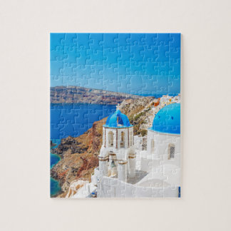 Puzzle Isla de Santorini - caldera, Grecia