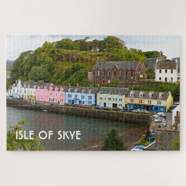 Puzzle Isla de Skye: Portree, Escocia (Horizontal)