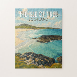 Puzzle Isla de Tiree Ilustración de Arte de Viaje Escocia