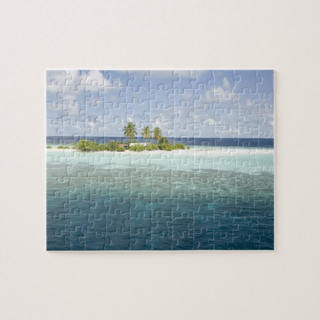 Puzzle Isla Dhiggiri, atolón de Ari del Sur, Maldivas, (Horizontal)
