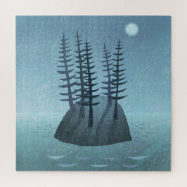 Puzzle Isla en el arte oceánico