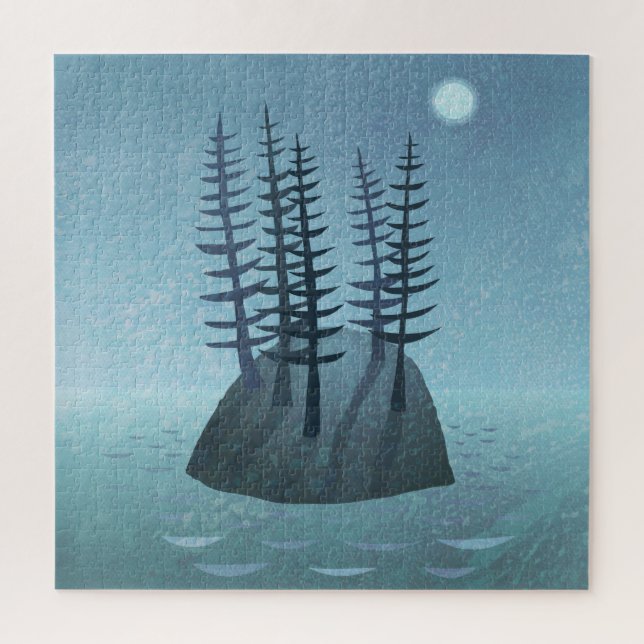 Puzzle Isla en el arte oceánico (Vertical)