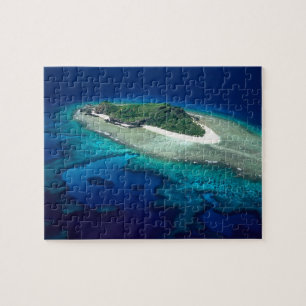 Puzzle Isla Eori, Islas Mamanuca, Fiji - aérea