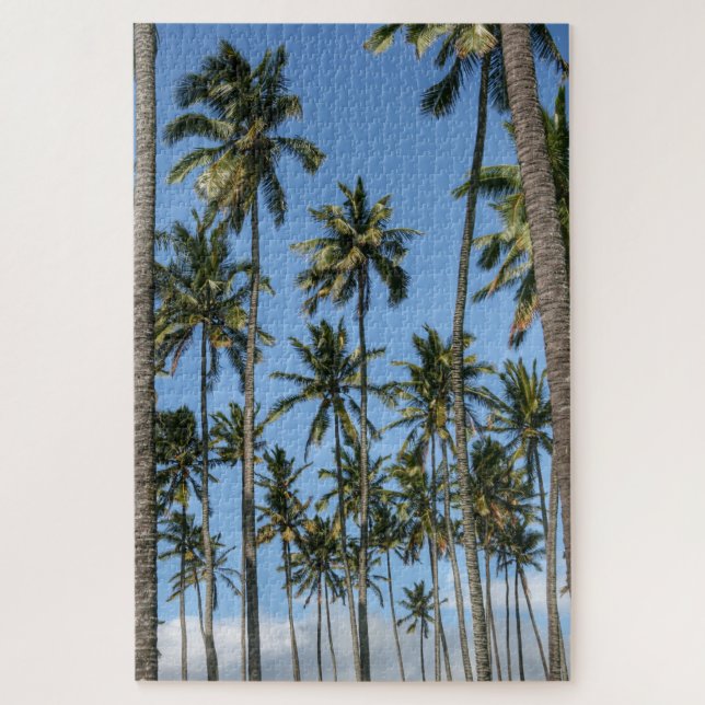 Puzzle Isla Hawaii Viajes Palm Trees de Playa Exótica (Vertical)