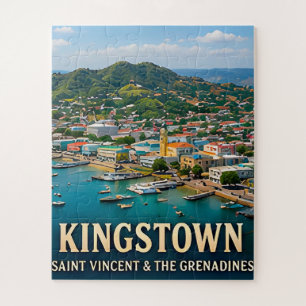 Puzzle Isla Kingstown Puerto y Belleza Caribeña