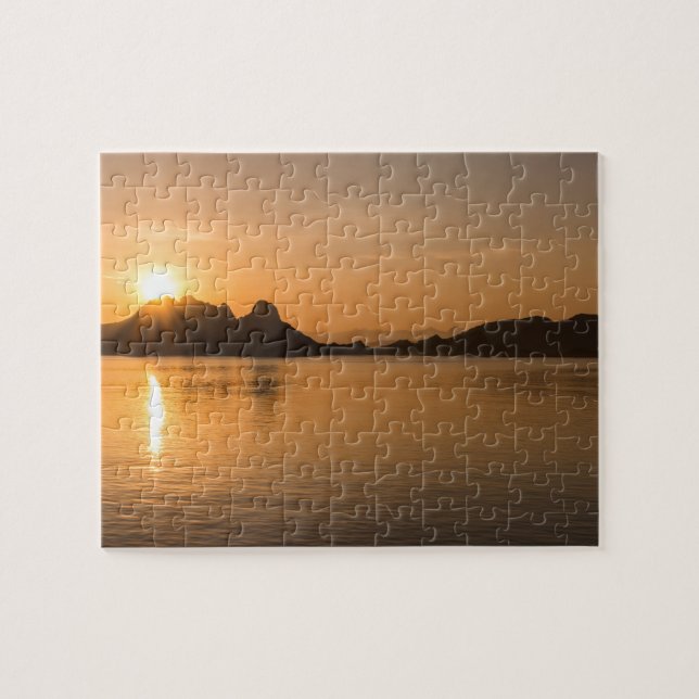 Puzzle Isla Komodo al atardecer (Horizontal)