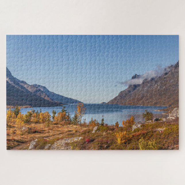 Puzzle Isla Kvaloya Noruega (Horizontal)