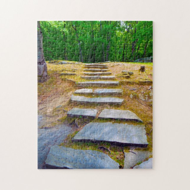 Puzzle Isla Lincoln Woods Rhode. (Vertical)