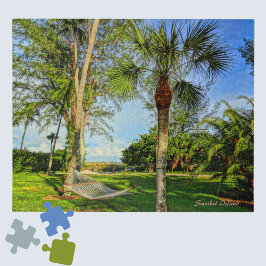 Puzzle Isla Sanibel Florida Palmeras Tropical