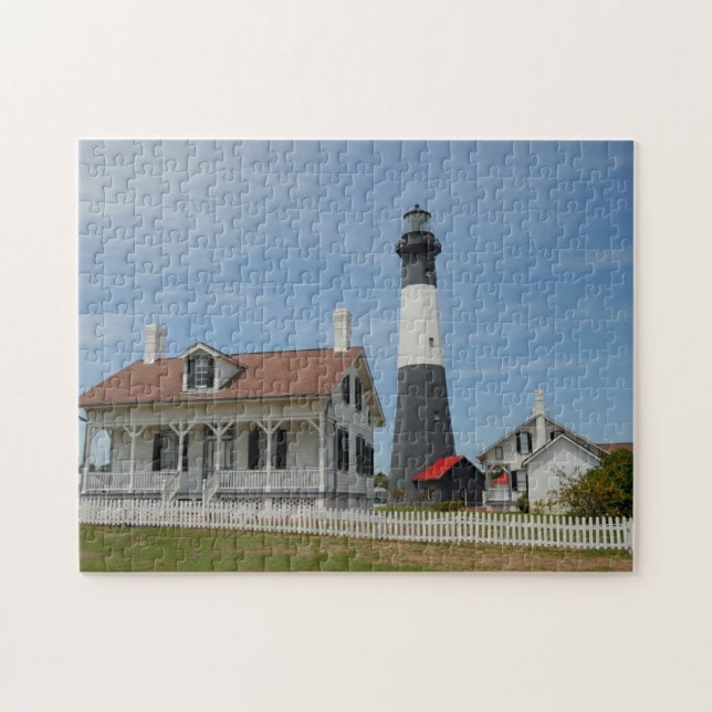 Puzzle Isla Tybee, faro de Georgia (Horizontal)
