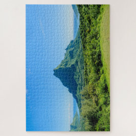 Puzzle Isla verde tropical de Moorea en el Pacífico