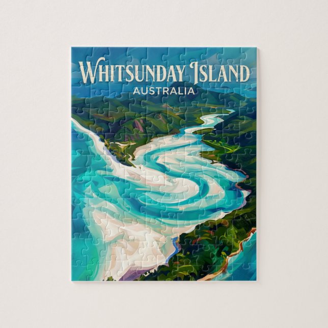 Puzzle Isla Whitsunday Australia (Vertical)