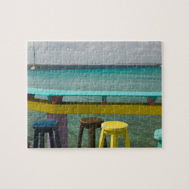 Puzzle Islas ABC, BONAIRE, Kralendijk: Vista al mar (Horizontal)