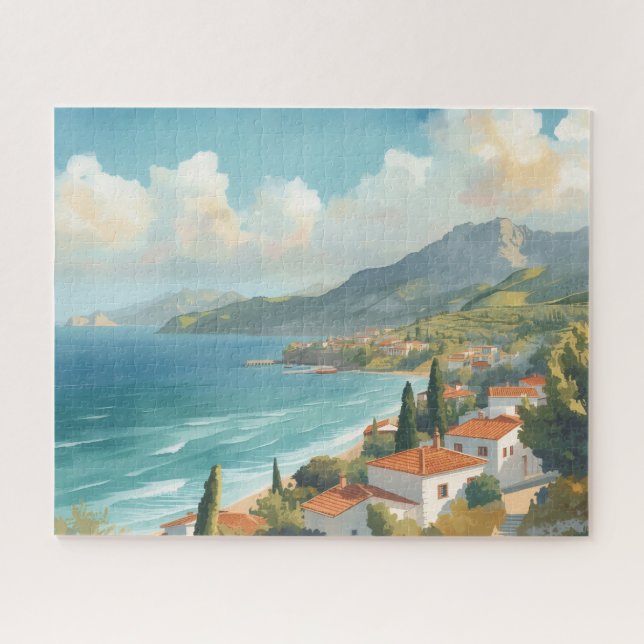 Puzzle Islas Baleares Viaje Francés Vintage (Horizontal)