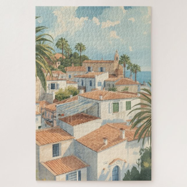 Puzzle Islas Baleares Viaje Francés Vintage (Vertical)