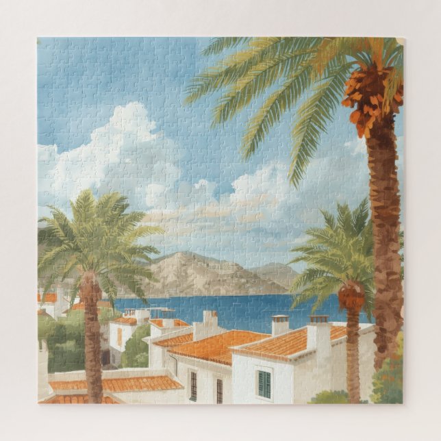 Puzzle Islas Baleares Viaje Francés Vintage (Vertical)