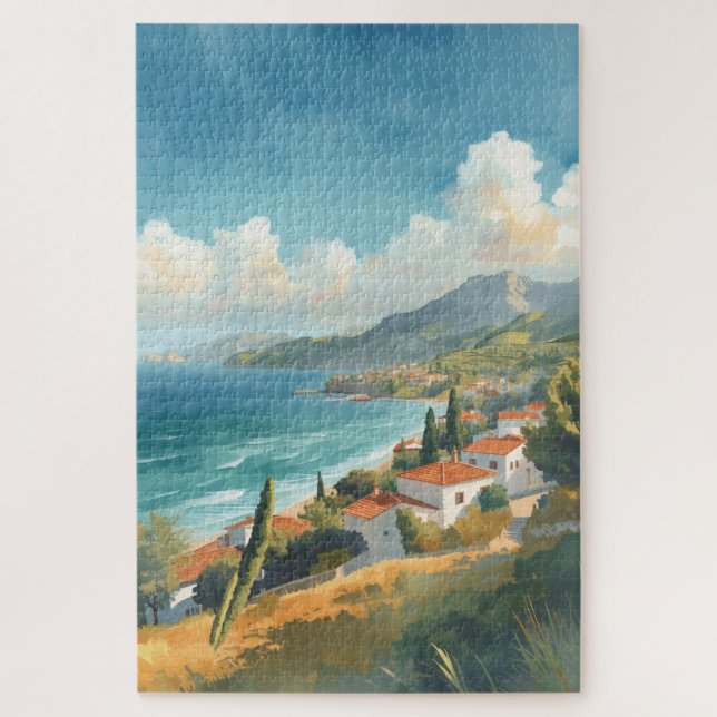 Puzzle Islas Baleares Viaje Francés Vintage (Vertical)