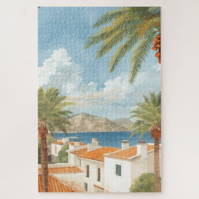 Puzzle Islas Baleares Viaje Francés Vintage (Vertical)