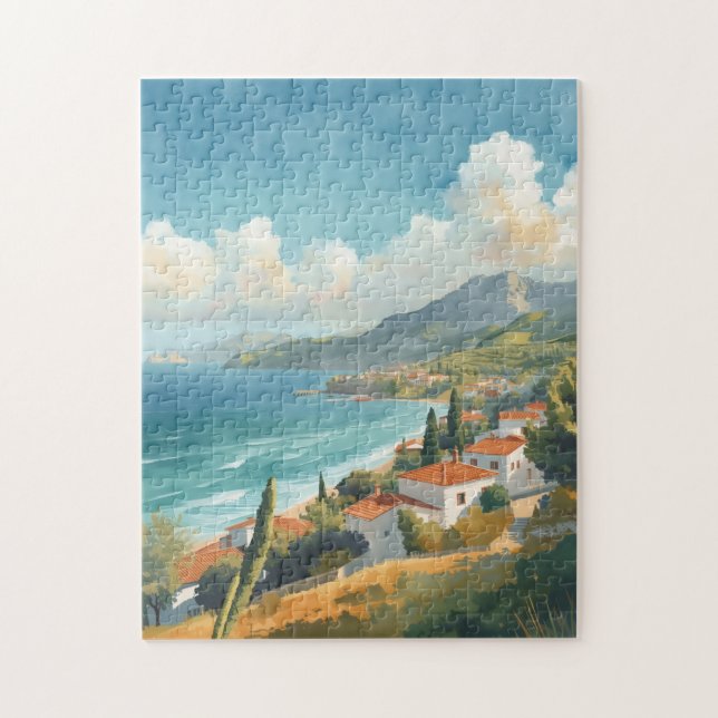 Puzzle Islas Baleares Viaje Francés Vintage (Vertical)