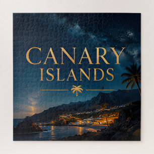 Puzzle Islas Canarias Pueblo Costero Colorido