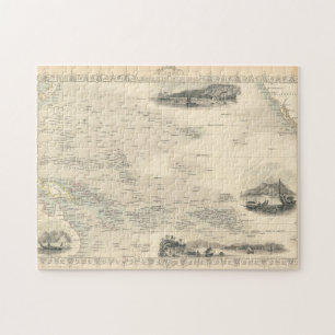 Puzzle Islas de Polinesia el   en el Océano Pacífico