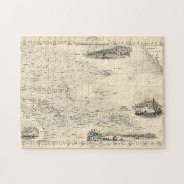Puzzle Islas de Polinesia el | en el Océano Pacífico (Horizontal)
