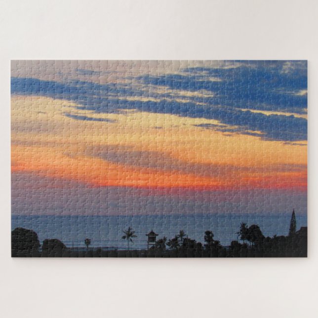 Puzzle islas gili con puesta de sol (Horizontal)