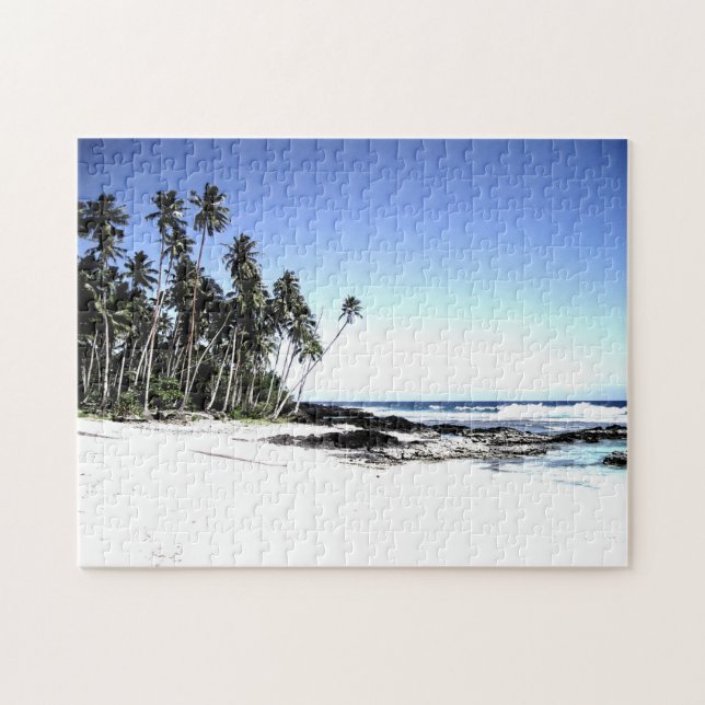Puzzle Islas Hawaii - Palmeras de playa (Horizontal)