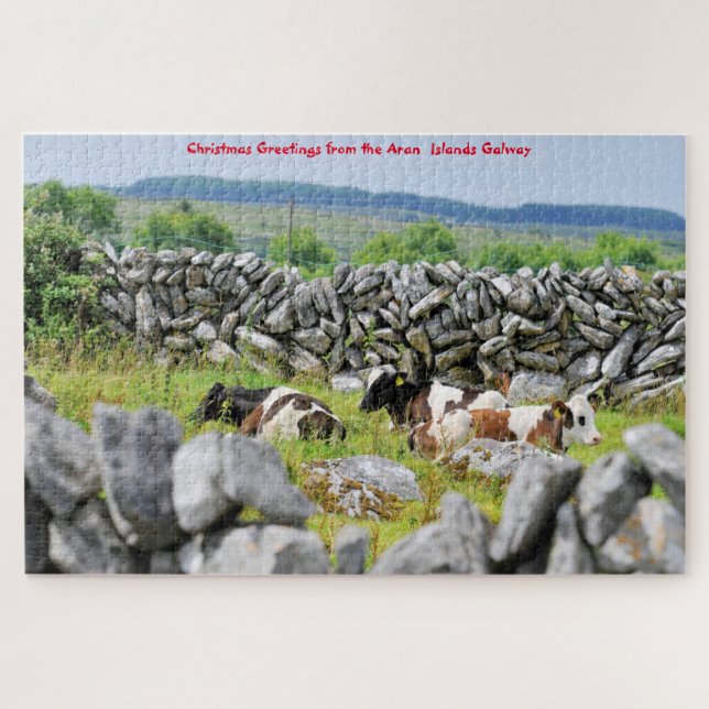 Puzzle Islas Inisheer Aran Galway Irlanda. Jigsaw Puzzl (Horizontal)