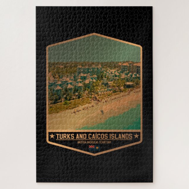 Puzzle Islas Turcas y Caicos (Vertical)