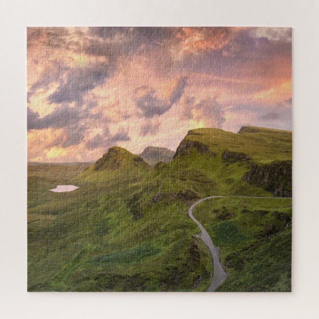 Puzzle Isle de Sky Sunset Scotland Square Photo (Vertical)