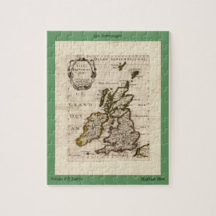 Puzzle Isles Britanniques - 1700 Nicolas Fils Sanson Map