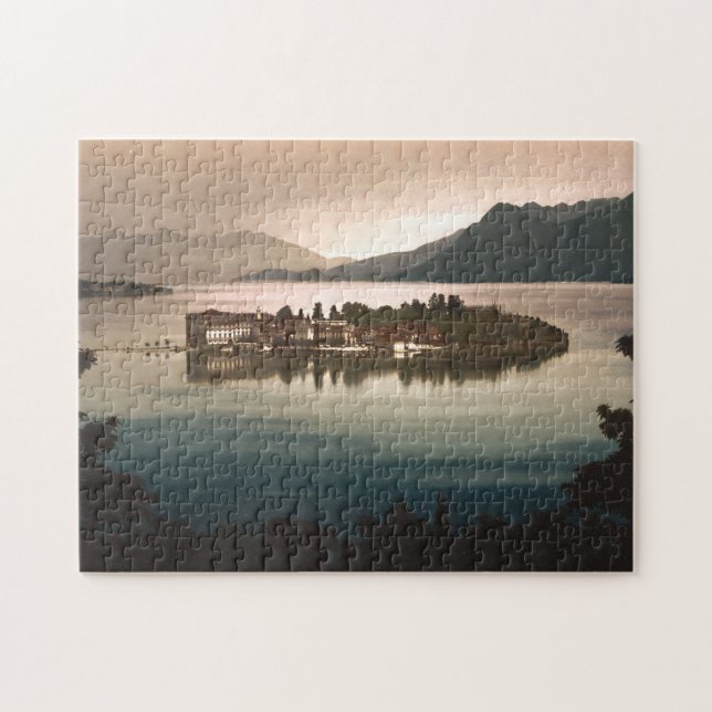 Puzzle Isola Bella by Moonlight, Lago Maggiore, Italia (Horizontal)