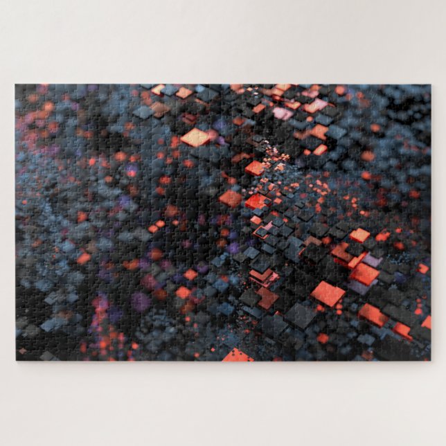 Puzzle Isómetro (negro) (Horizontal)